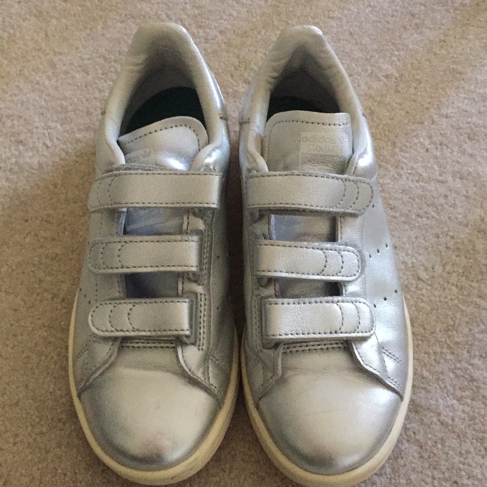 Adidas Stan Smith CF Velcro Strap Metallic